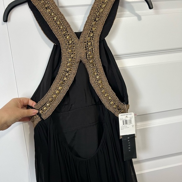 NWT Aidan Mattox 100% Silk Cocktail Dress - Picture 4 of 8